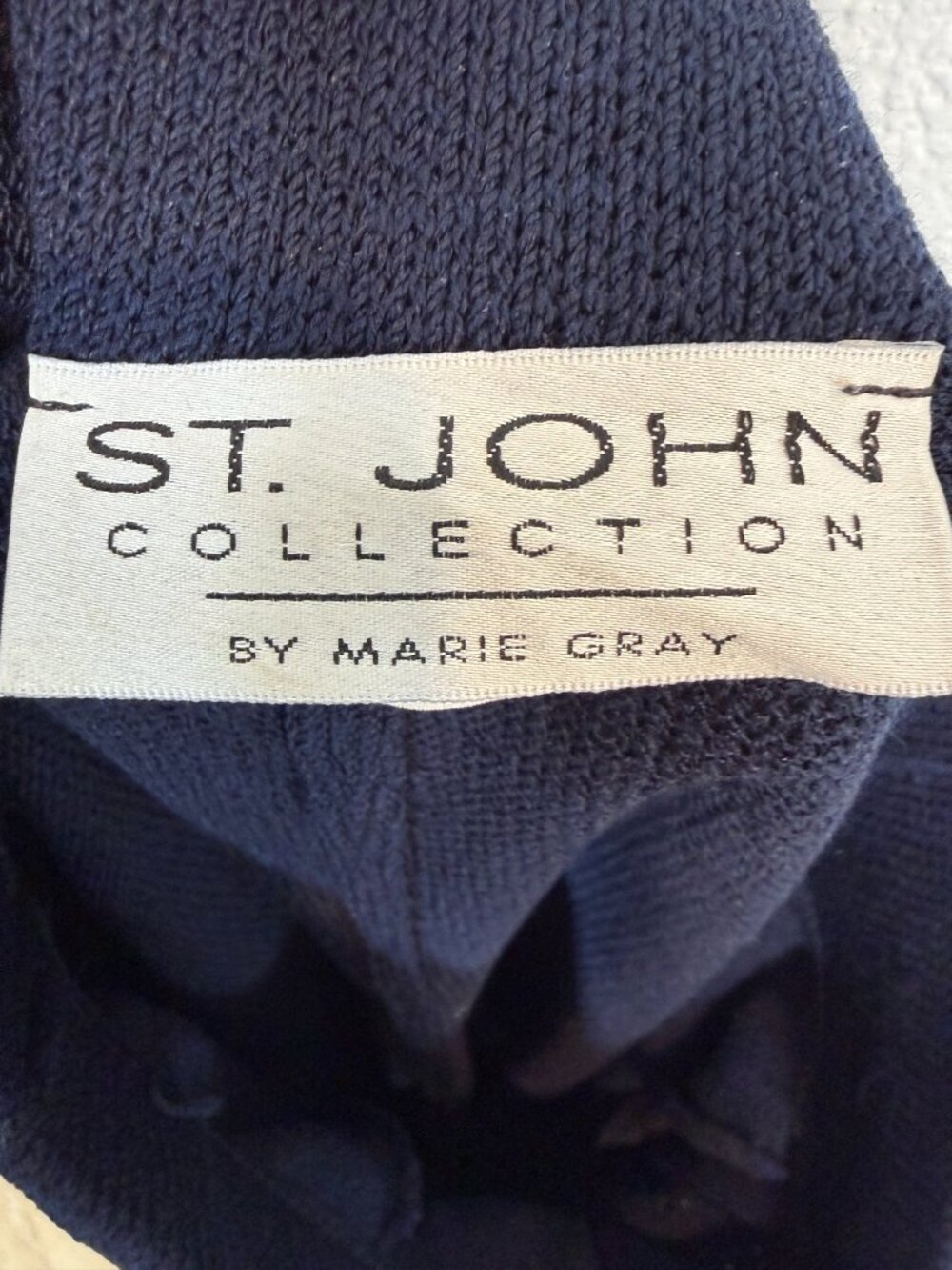 St John Collection Santana Knit Pants Blue Pleated High Waist Quiet Luxury 4 - Picture 7 of 11